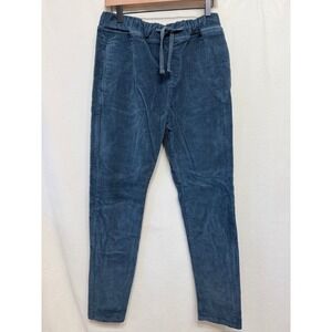 Original Paperbacks Corduroy Drawstring Pants Mens Medium Blue Stretch Lounge